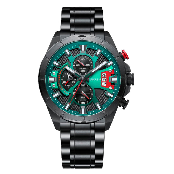 CURREN CURREN 8401 – ESTILO SOBRIO CON TOQUES AZULES