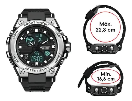 ⌚ Sanda 739 | Militar & Deportivo – Dual Time que Impone Estilo