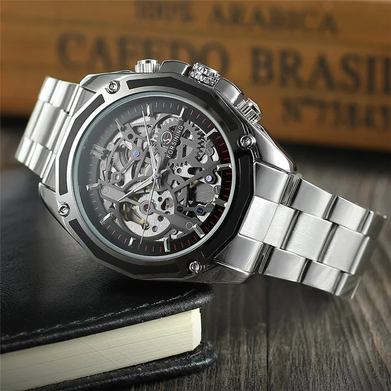 FORSINING 8130 – MECÁNICO ESQUELÉTICO ESTILO STEAMPUNK