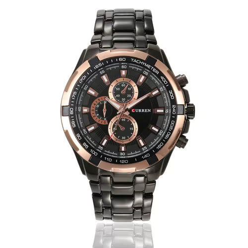 Curren 8023 | Acero Pulido, Estilo Inconfundible – Reloj Casual con Presencia Militar