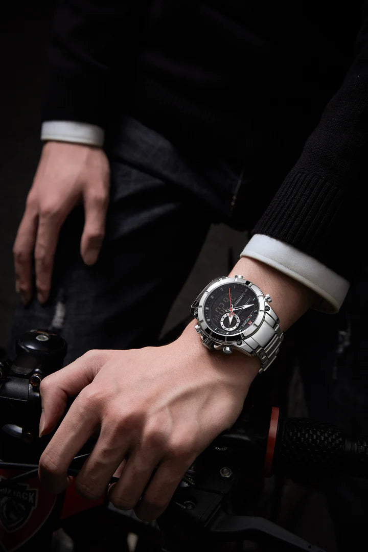 Naviforce 9163 | Poder Dual en tu Muñeca – Reloj Deportivo y Elegante para Hombres con Estilo