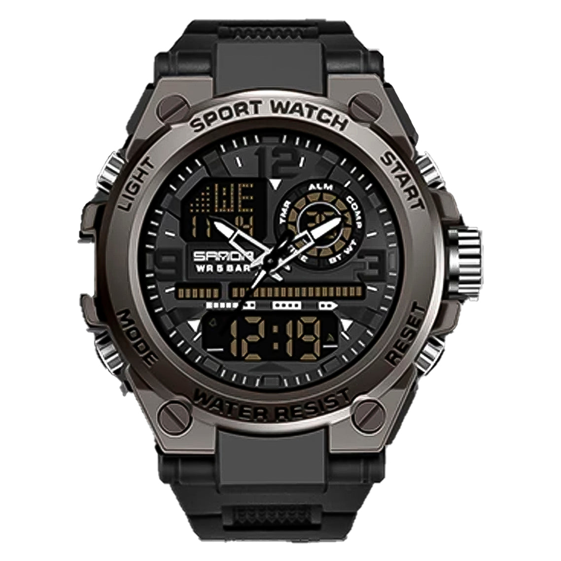 SANDA 6024 – RELOJ DEPORTIVO DIGITAL‑ANALÓGICO CON ESTILO Y RENDIMIENTO