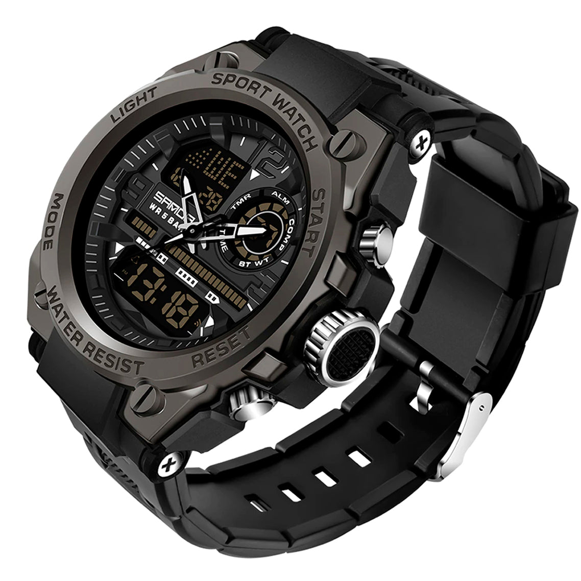 SANDA 6024 – RELOJ DEPORTIVO DIGITAL‑ANALÓGICO CON ESTILO Y RENDIMIENTO