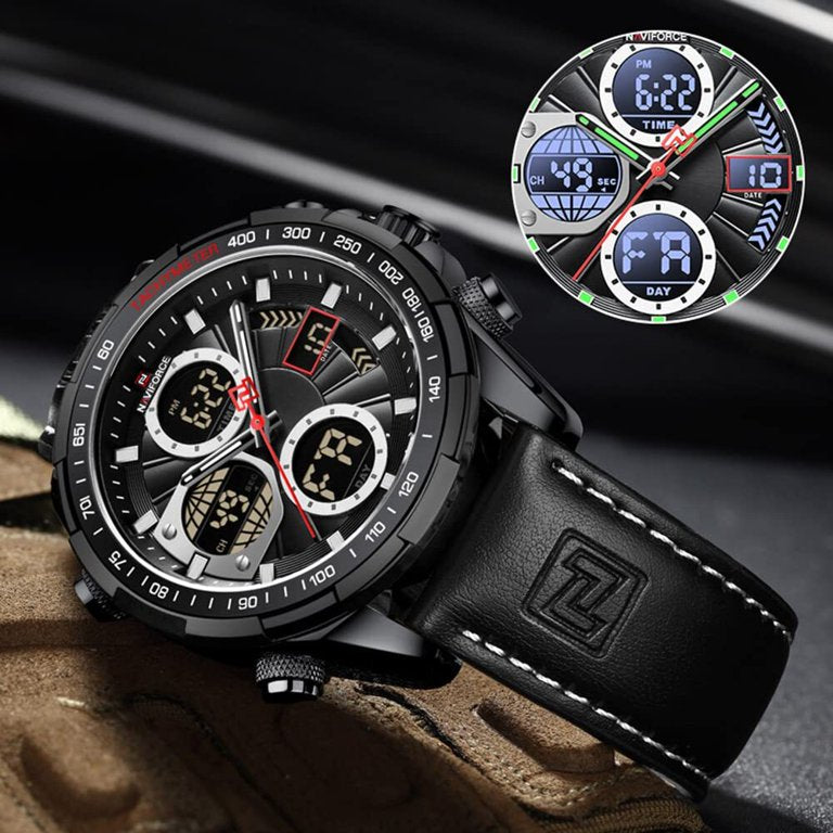 Reloj Naviforce – modelo NF9197 (negro resistente al agua)