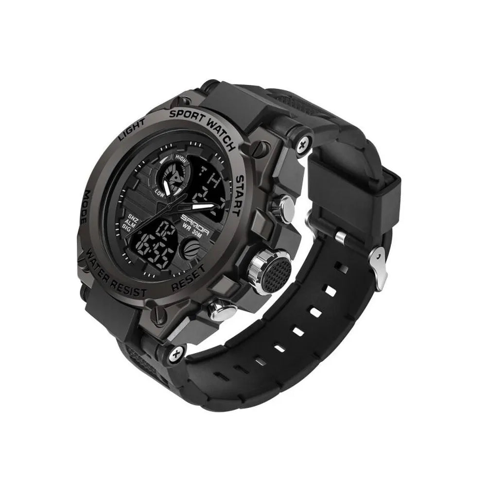 ⌚ Sanda 739 | Militar & Deportivo – Dual Time que Impone Estilo