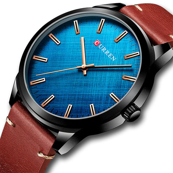 CURREN 8386 – ESTILO ELEGANTE CON TOQUES CAFÉ.