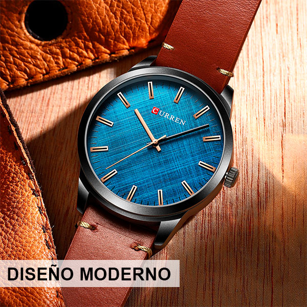 CURREN 8386 – ESTILO ELEGANTE CON TOQUES CAFÉ.