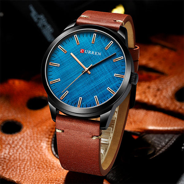 CURREN 8386 – ESTILO ELEGANTE CON TOQUES CAFÉ.